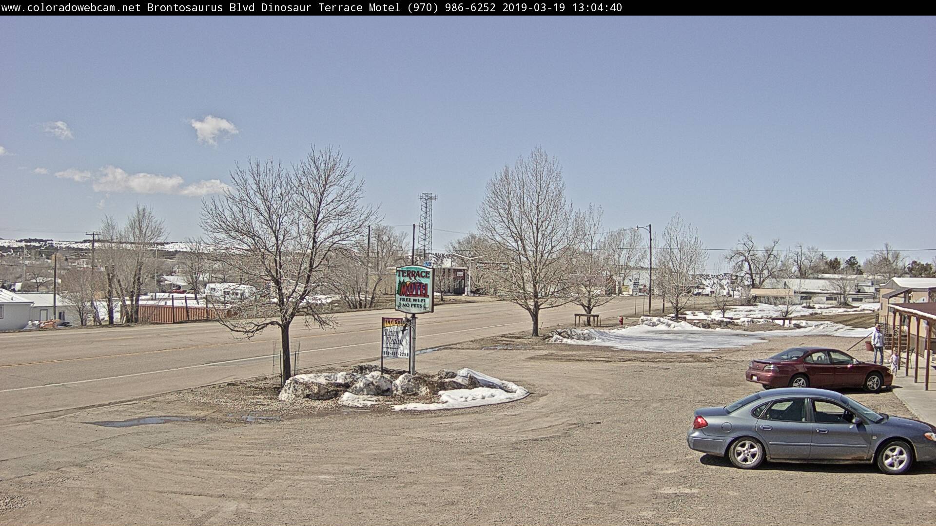 Dinosaur cam Brontosaurus Blvd, Dinosaur Colorado cam Terrace Motel Colorado cam